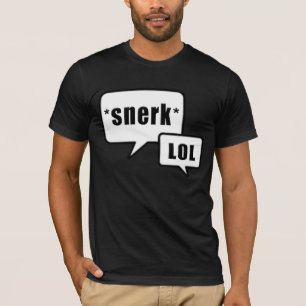 Camiseta Diseño blanco y negro de Snerk LOL