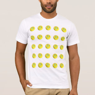 Camiseta Diseño brillante de patrones de limón con palabras