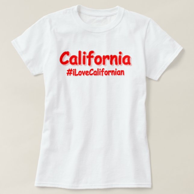 Camiseta Diseño "California". Comprar ahora (Diseño del anverso)