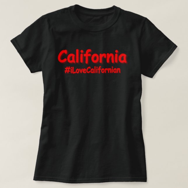 Camiseta Diseño "California". Comprar ahora (Diseño del anverso)