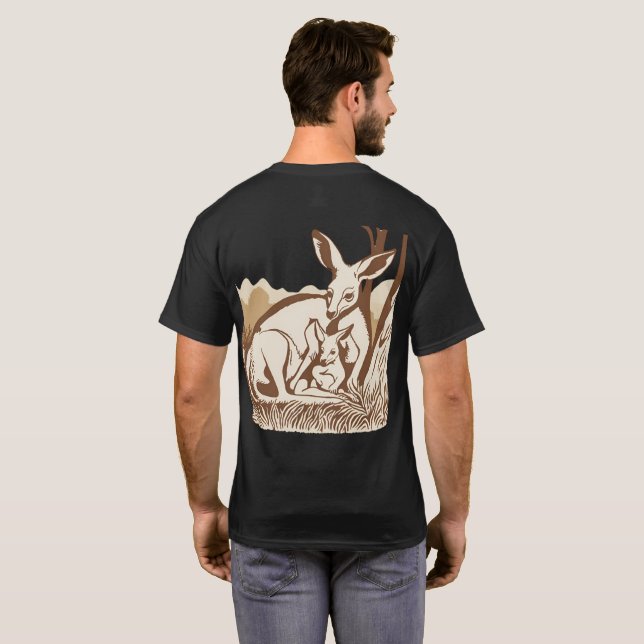 Camiseta Diseño canguro (Reverso completo)
