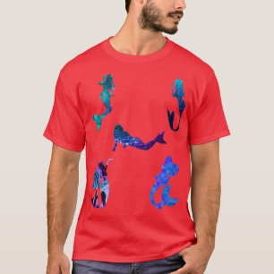 Camiseta diseño caprichoso abstracto de sirena