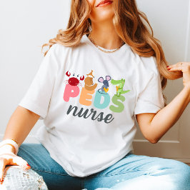 Camiseta Diseño caprichoso para enfermeras pediátricas