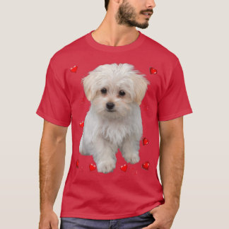 Camiseta Diseño cardíaco para los dueños de cachorros de Pe