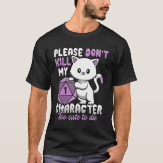 Camiseta Diseño CAT de DND para un jugador de RPG