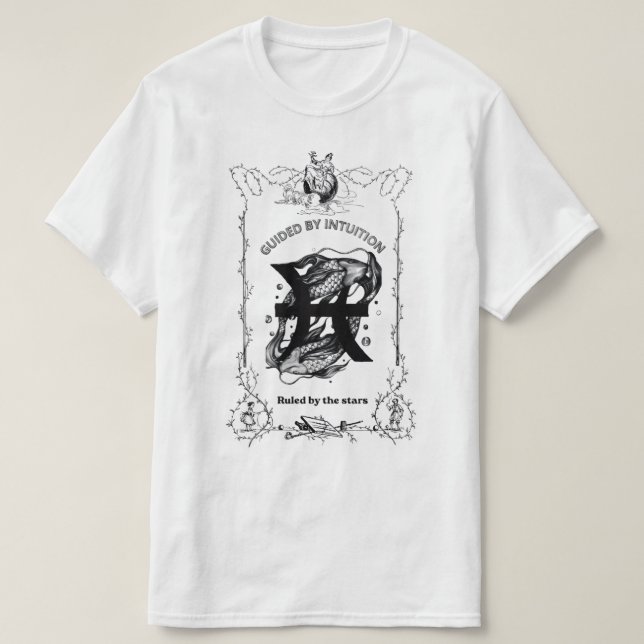 Camiseta Diseño Celestial Intuición de Piscis (Diseño del anverso)