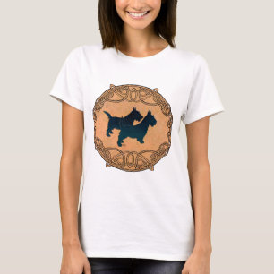 Camiseta Diseño Celta de Terrier Escocés