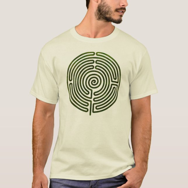 Camiseta Diseño céltico del laberinto de (Anverso)