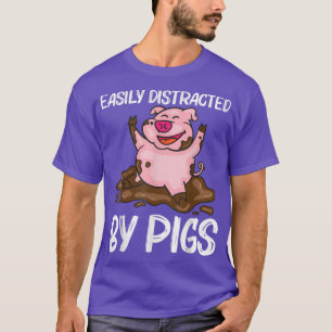 Camiseta Diseño Cerdo Gracioso Para Hombres Hombres Mujeres