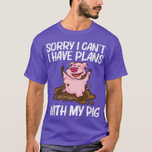 Camiseta Diseño Cerdo Gracioso Para Hombres Hombres Mujeres