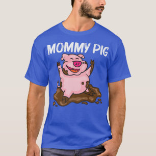 Camiseta Diseño Cerdo Gracioso Para Mujeres Agricultoras De