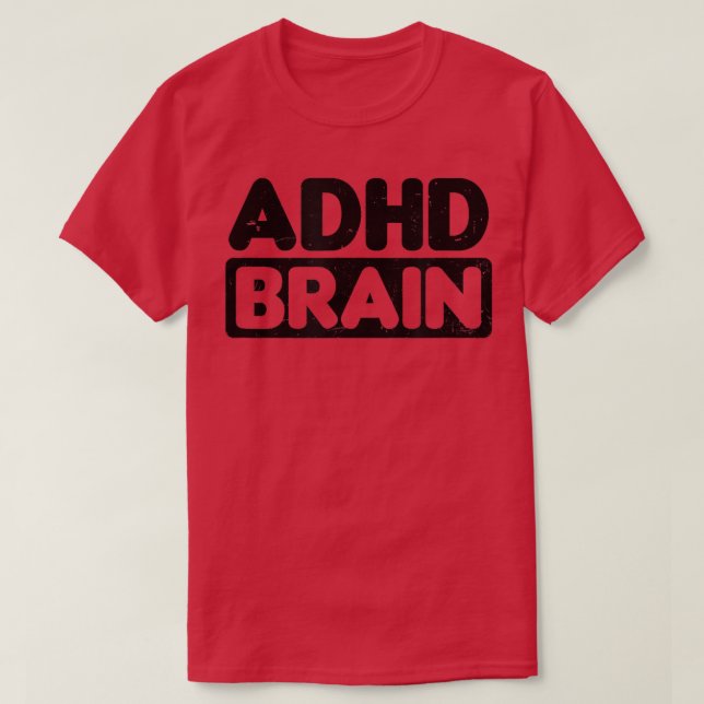 Camiseta Diseño cerebral TDAH (Diseño del anverso)