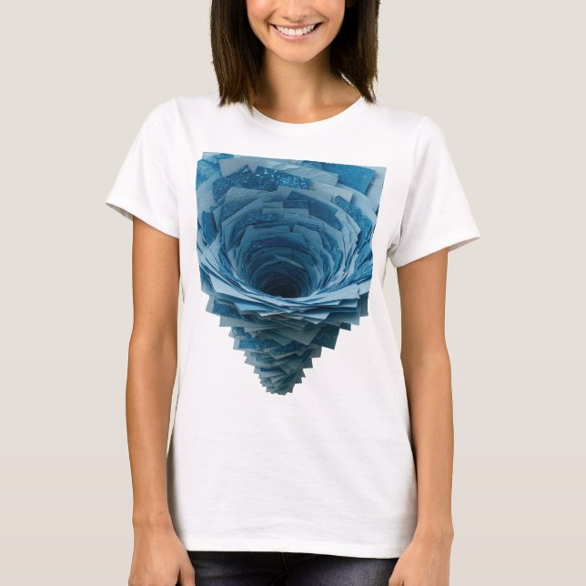 Camiseta Diseño Chic Silver BLUE TORNADO (Anverso)