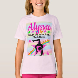 CAMISETA DISEÑO CHICA DE GIMNASTICA PEQUEÑO PERO FERIZ