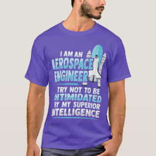 Camiseta Diseño científico de cohetes para un ingeniero aer