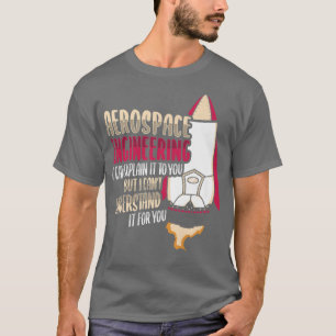 Camiseta Diseño científico de cohetes para un ingeniero aer