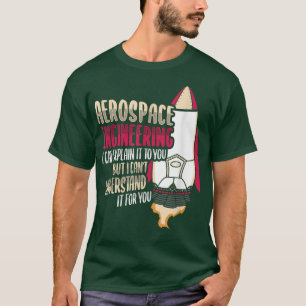 Camiseta Diseño científico de cohetes para un ingeniero aer