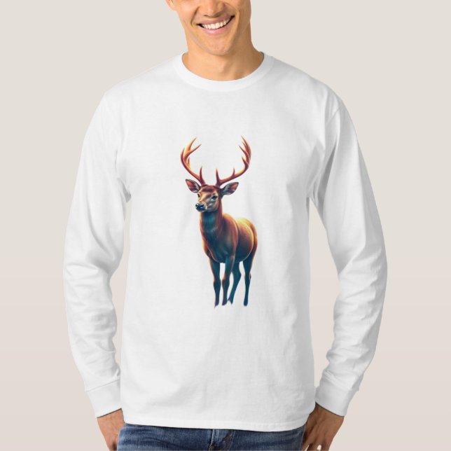 camiseta diseño ciervo 8 (Anverso)