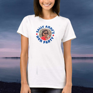 Camiseta Diseño Circular de Foto para la Fiesta de Despedid