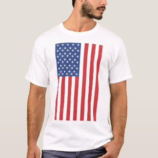 Camiseta Diseño clásico de bandera estadounidense ondulada
