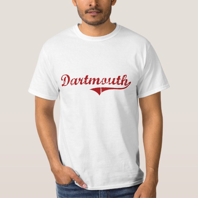 Camiseta Diseño clásico de Dartmouth Massachusetts (Anverso)