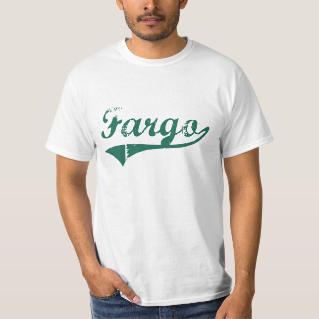 Camiseta Diseño clásico de Fargo Dakota del Norte (Anverso)