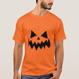 Camiseta Diseño clásico de la cara de calabaza de Halloween