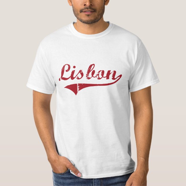 Camiseta Diseño clásico de Lisboa Ohio (Anverso)