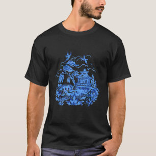 Camiseta Diseño clásico vintage de porcelana Blue Willow