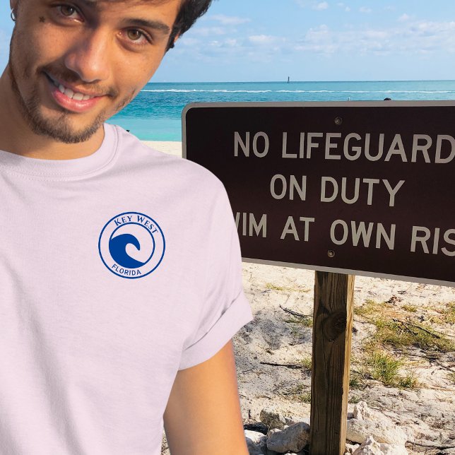 Camiseta Diseño clave del círculo de olas del océano azul o (Subido por el creador)