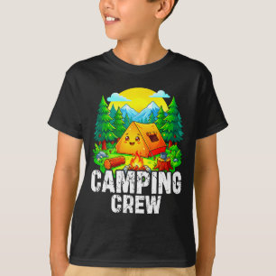 Camiseta Diseño coincidente de camping para grupo de campis