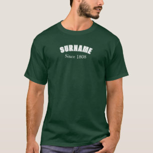 Camiseta Diseño Colegial de Apellido