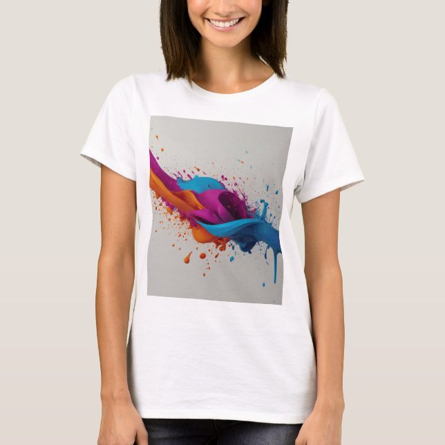 Camiseta diseño colorido (Anverso)