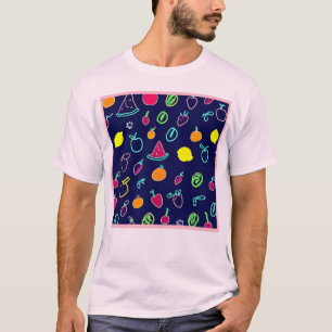 Camiseta Diseño colorido de Fantasia Fruta