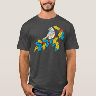 Camiseta Diseño colorido de pájaro Holly