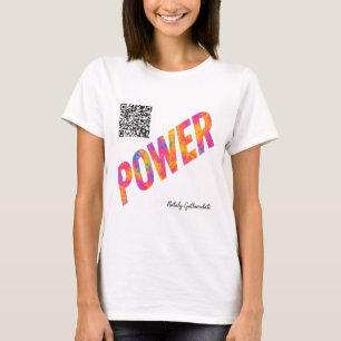 Camiseta Diseño colorido de presupuesto motivacional de POW