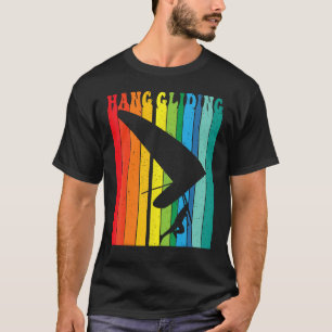 CAMISETA DISEÑO COLORIDO DE VINTAJE DE HANG GLIDING