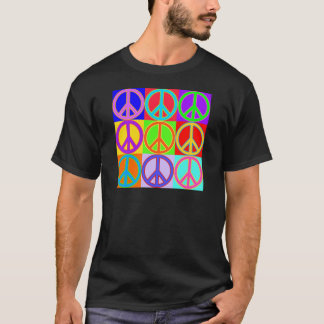 Camiseta Diseño colorido del signo de la paz