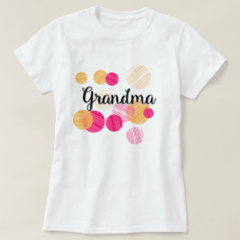 Camiseta Diseño colorido y moderno de la abuela