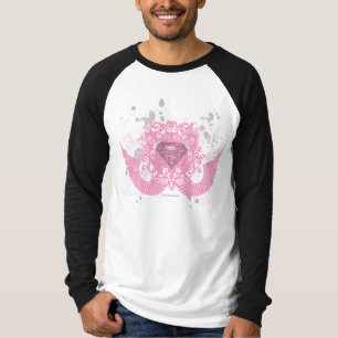 Camiseta Diseño con alas rosa de Supergirl