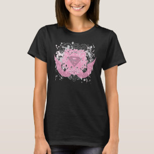 Camiseta Diseño con alas rosa de Supergirl