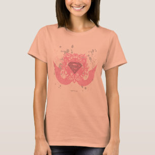 Camiseta Diseño con alas rosa de Supergirl