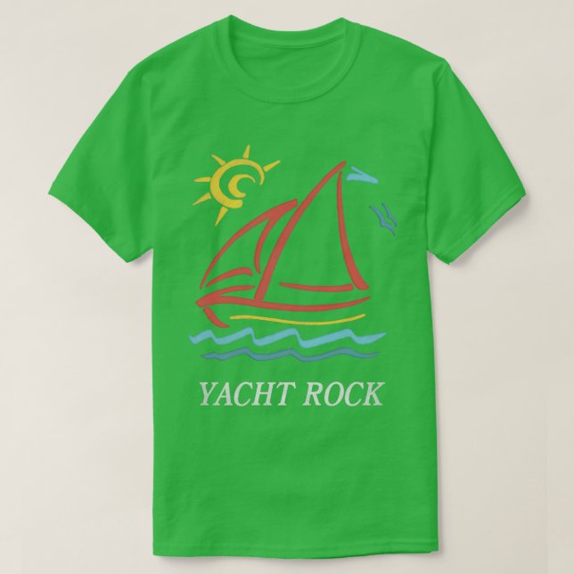 Camiseta Diseño con estilo de Yacht Rock 80 (Diseño del anverso)