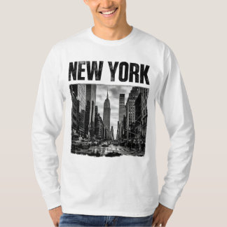 Camiseta Diseño con imagen en blanco y negro de Nueva York