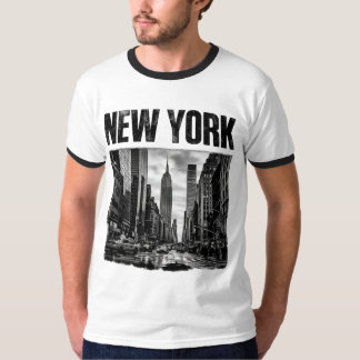 Camiseta Diseño con imagen en blanco y negro de Nueva York