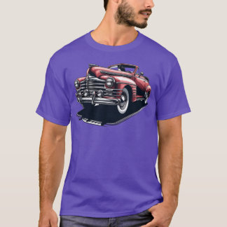 Camiseta diseño con un amigo de coche clásico familia