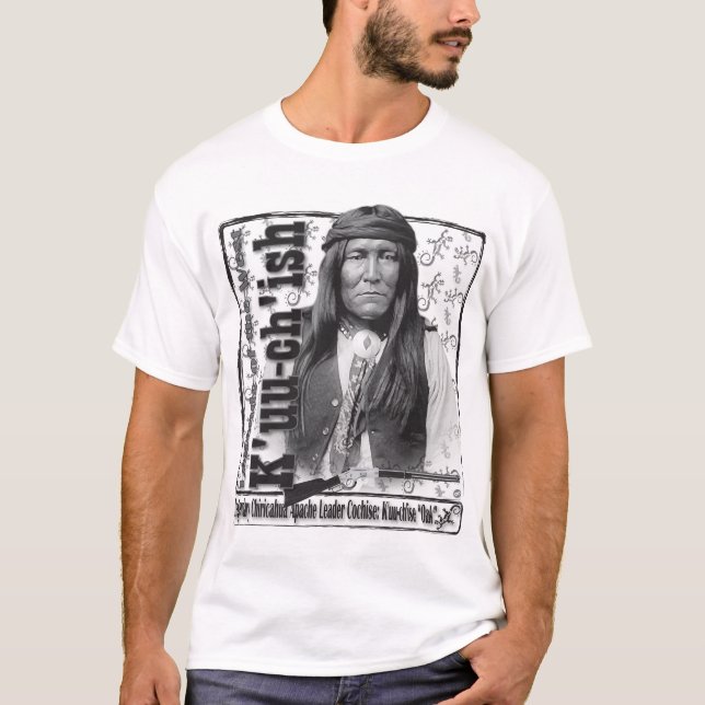 Camiseta Diseño conocido indio de Cochise Chiricahua apache (Anverso)