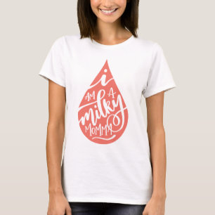 Camiseta Diseño coralino lechoso de Momma