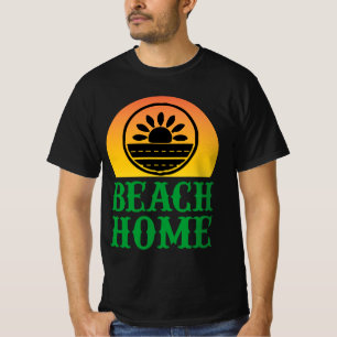 Camiseta Diseño costero de Beach Home Sunset