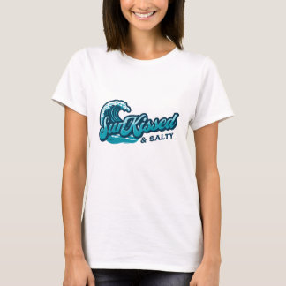 Camiseta Diseño costero sacudido por sol y salado